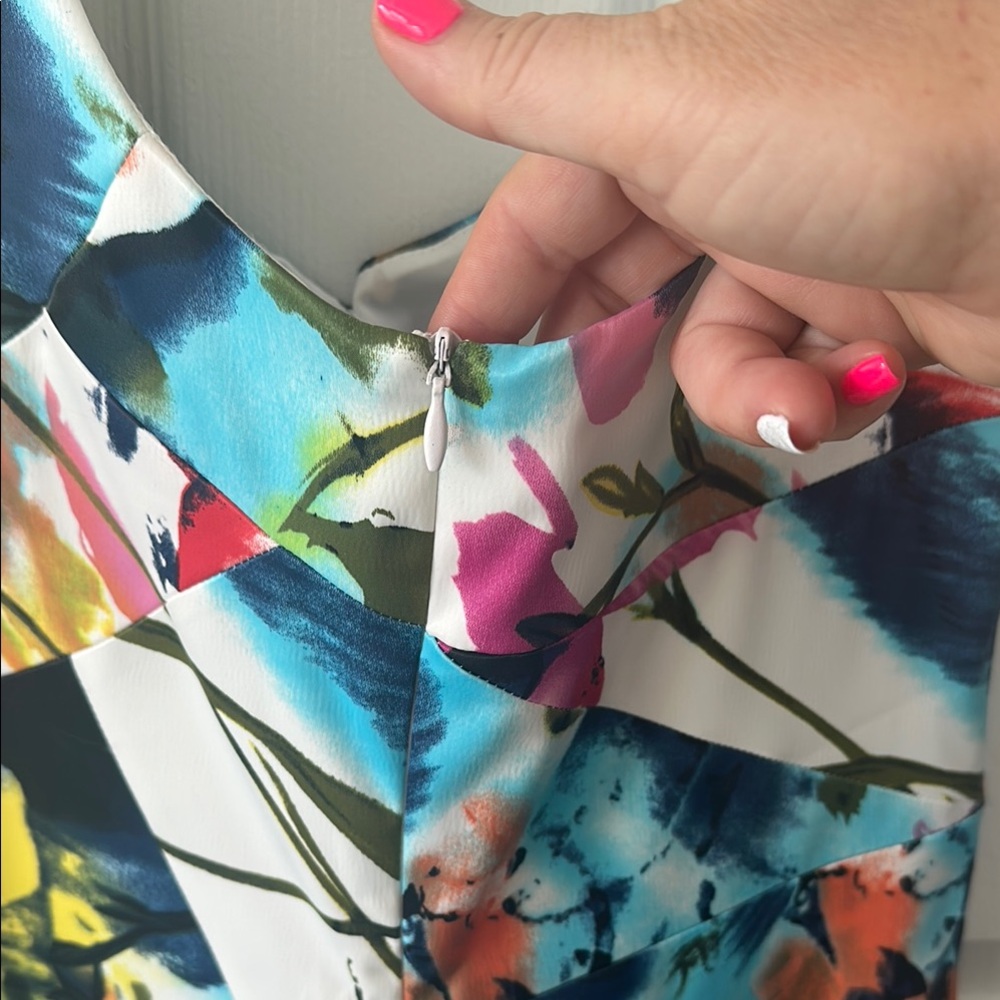 Joseph Ribkoff Colorful Abstract Mini Dress - Picture 7 of 7